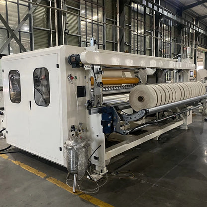 Full automatic paper roll to sheet cutting machine jumbo roll slitting and rewinding machine