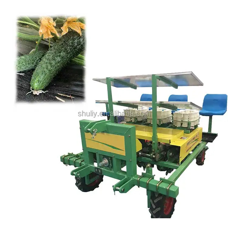 Tractor driven lettuce transplanting machine farmers need vegetable seedling planting machine sale