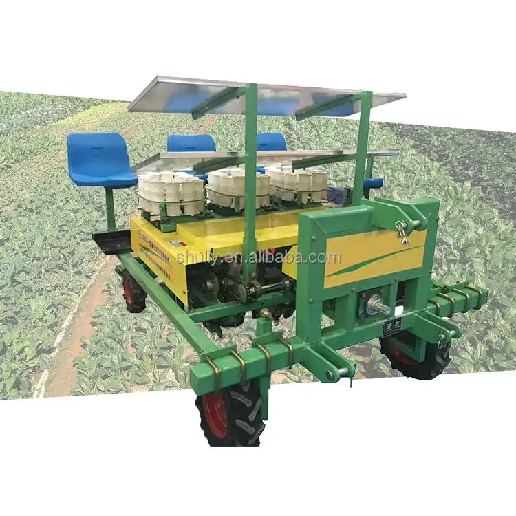 Tractor driven lettuce transplanting machine farmers need vegetable seedling planting machine sale